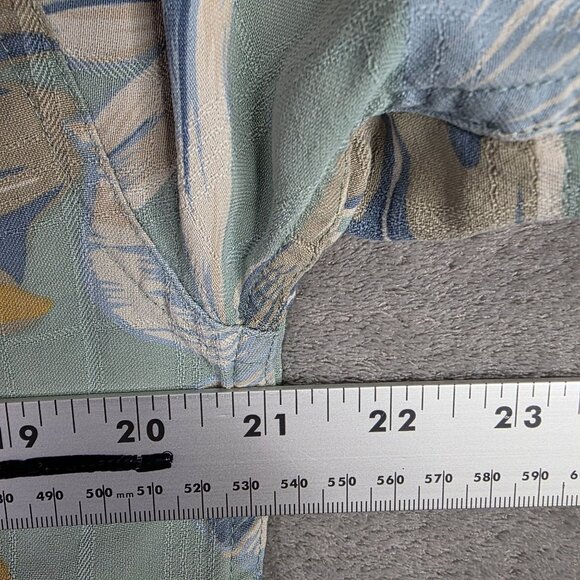 Mens Island Republic Hawaiian 100% Silk Floral Shirt Button Up Short Sleeve M - Picture 4 of 6